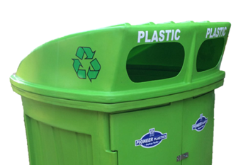 bulk plastic recycling bin