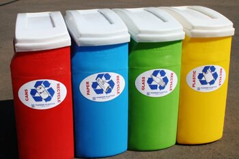 25 litre recycling bin plastic