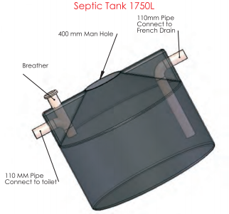 plastic septic tank diagram