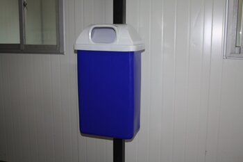 wall mounted plastic bin rectangular