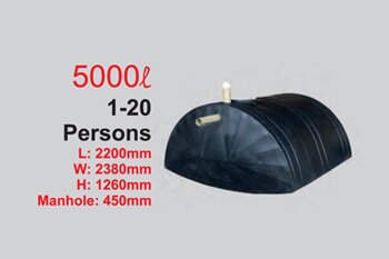 5000 litre septic tank