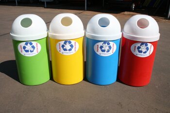 plastic recycle bin 75 litre