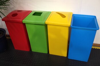 plastic recycling bin 90 litre