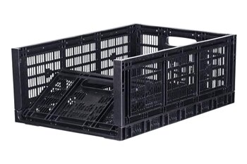 collapsible plastic crate