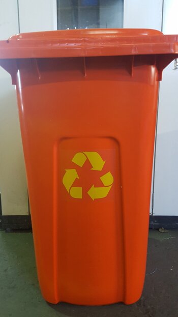 recycle sticker trashcan