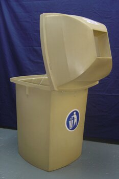 plastic street bin 220 litre